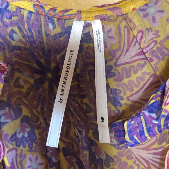 NWT Anthropologie The Marais Chiffon maxi dress in size MP - Picture 12 of 13